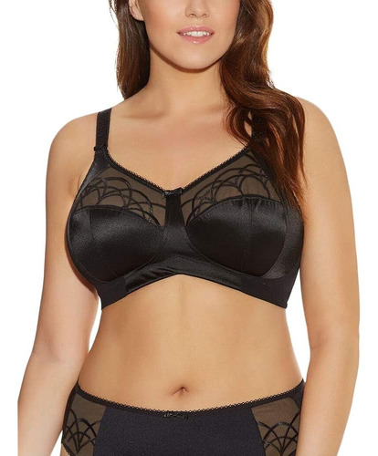 Sujetador Elomi Talla Grande Cate Soft Cup Para Mujer, Negro