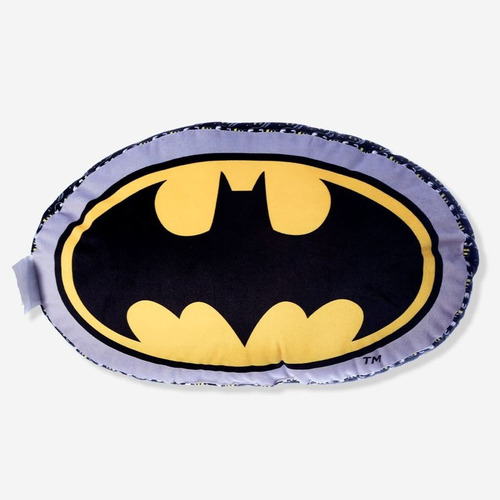 Almofada Formato Logo Batman | Decorativa | Dc Comics