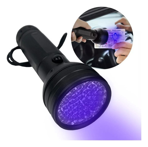 Linterna Ultravioleta 51 Led Uv Detectora Sustancias Lampara