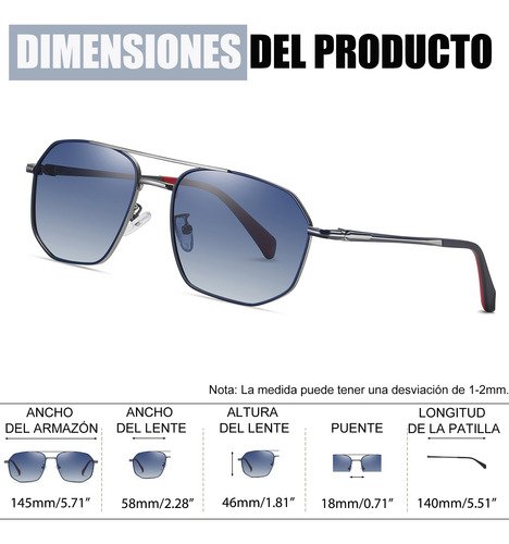 Lentes De Sol Hombre Dama Moda Uv Polarizado Retros Clásicos