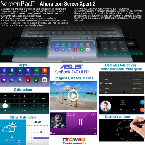 Imagen 6 de 8 de Asus Zenbook 14x Oled Touch I7 16gb 1tb Rtx2050 2880x1800