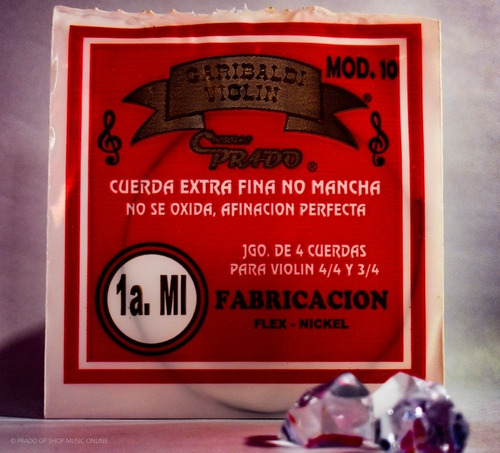Cuerda Para ViolĂn Garibaldi Primera 1a. Mi