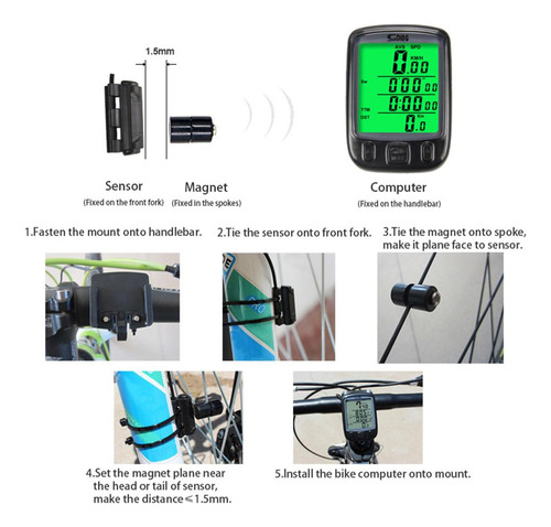 Medidor De Velocidad De Bicicleta Bicicleta Con Medidor De B