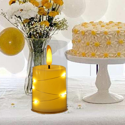 Velas Led Realistas Luces De Cadena De Velas Sin Llama Velas