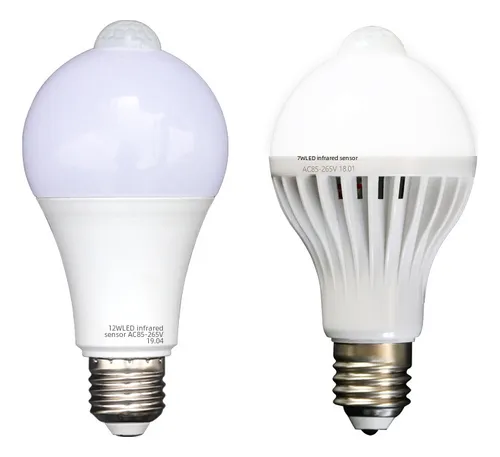 Bombillo Sensor De Movimiento 9 Led Con Luz Y Sonido
