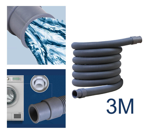 3 Manguera De Desecho Salida De Agua De Desecho Tubo 300cm
