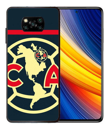 Funda Xiaomi Poco X3 Aguilas Club America Tpu Uso Rudo