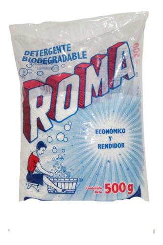 Detergente En Polvo Roma Multiusos Económico De 500 Gr