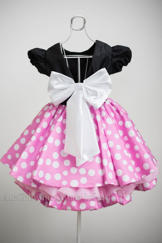 vestido da minnie rosa 1 ano