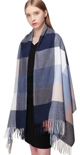 Bufandas A Cuadros Para Mujer, Bufandas De Otoño E Invierno
