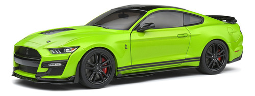 Miniatura Ford Mustang Shelby Gt500 2020 Verde Lima 1:18 Solido