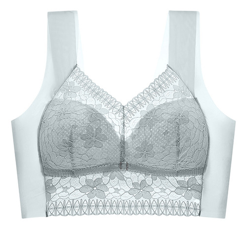 M Ropa Interior De Encaje Sin Tirantes Para Mujer Con Cuello