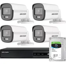 Comprar Kit Seguridad Hikvision Dvr 8ch + 4 Cam 2mp Color Noche +1tb