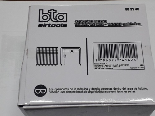 Grampas Bta Grapa Lisas 12,8mm X 16mm X 10.000 U. 809148