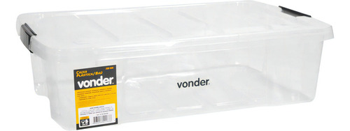 Caixa Plástica Tipo Baú Transparente Cbv 020 Vonder