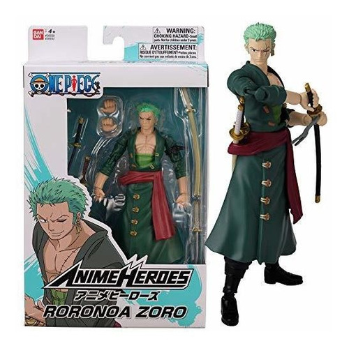 Anime Heroes - One Piece - Roronoa Zoro Action Figura Qwznc