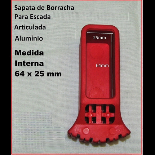 Kit 2 Un Pé Sapata Borracha Escada Articulada Multifuncional
