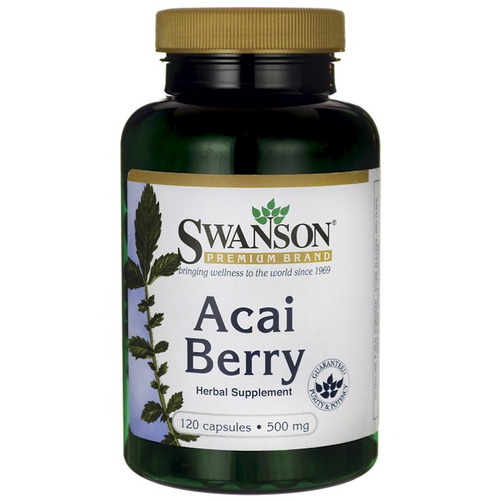 Swanson Acai Berry 500 Mg 120 Caps