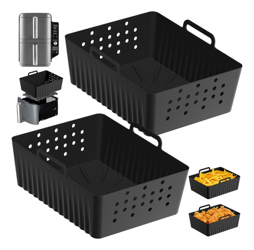 Juego De Accesorios De Silicona Airfryer De Doble Capa, 2 Pi