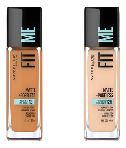 Base de maquiagem líquida Maybelline Fit Me Matte + Poreless Matte + Poreless Base tom 105 fair ivory - 30mL 112g