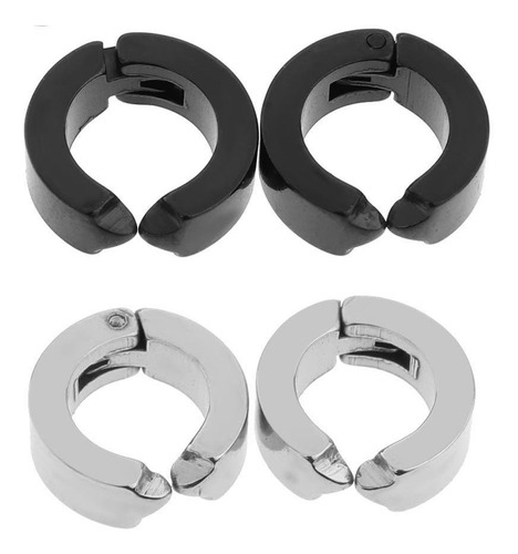 2 Pares Clips Falsos Tapones Para Oídos Orejeras Cuff Hoop