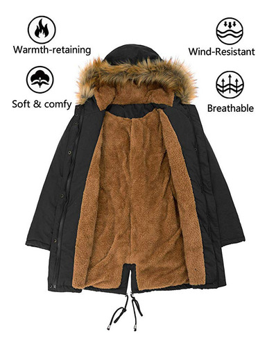 Nueva Chaqueta Acolchada Algodón Con Capucha Abrigo Cálido