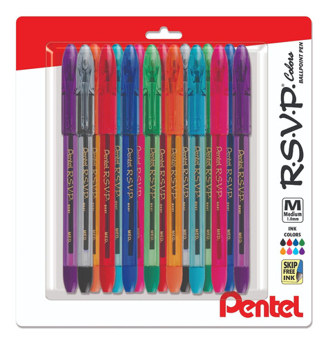 Lapiceras Ballpoint Pentel Set 16 U Multi