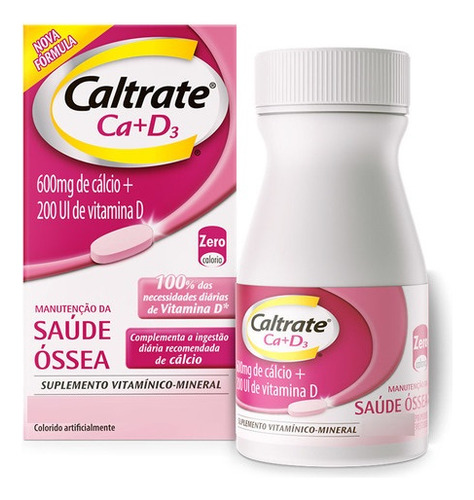 Caltrate Cálcio + Vitamina D3 Com 60 Comprimidos No