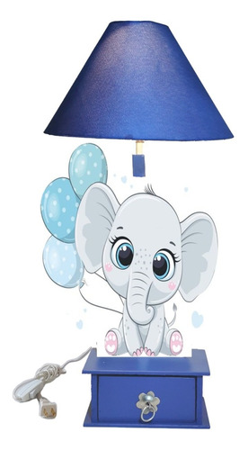 8 Lámpara De Buro O Tocador De Elefante Bebe Baby Shower 