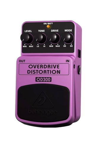 Imagem 2 de 3 de Pedal de efeito Behringer Overdrive/Distortion OD300 lilás
