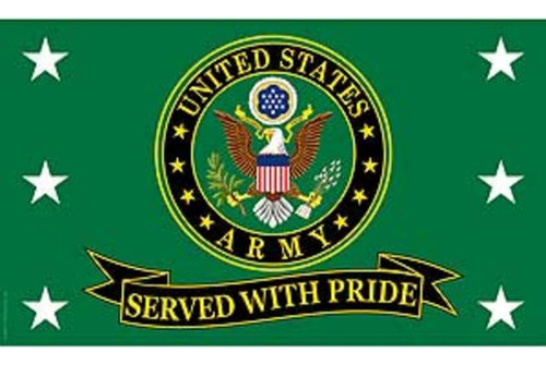 Ejército De Los Estados Unidos Servido Con Bandera Del Orgul