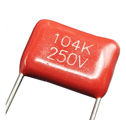 Capacitor De Poliester 0.10 Uf/ 250v (10 Piezas)