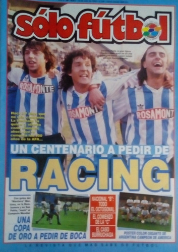Solo Futbol 421 Racing,boca,poster Seleccion Argentina