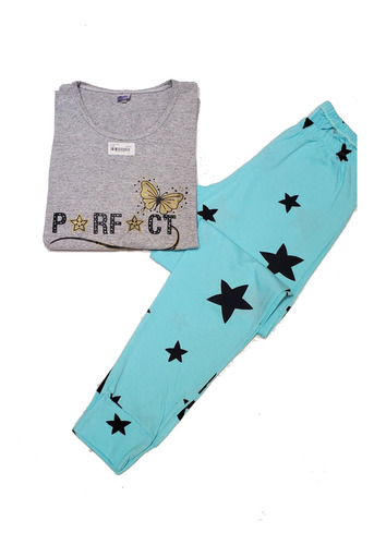 Pijama Invierno Pantalon Estrellas Mujer