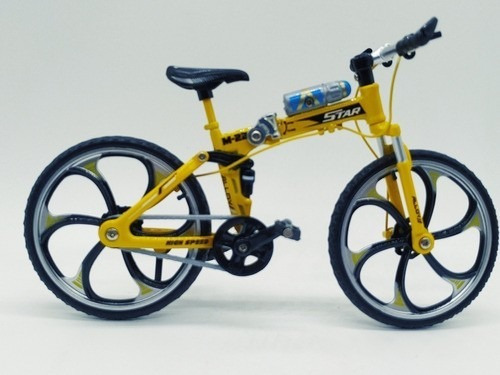 Miniatura Bicicleta Moutain Bike Mini Amarela Aero M-22