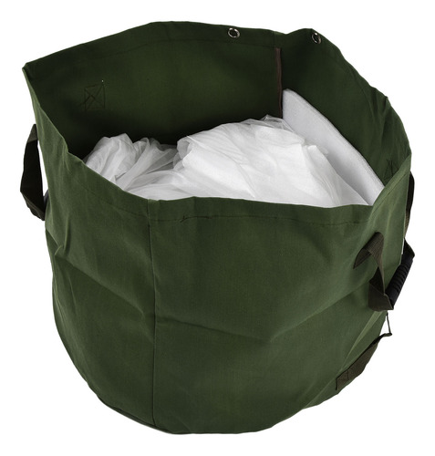 Bolsa De Lona Impermeable Para Hojas De Jardín, Gran Capacid
