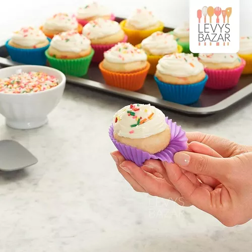 Set Reposteria Moldes Muffins Budinera Silicona + Bowl Acero