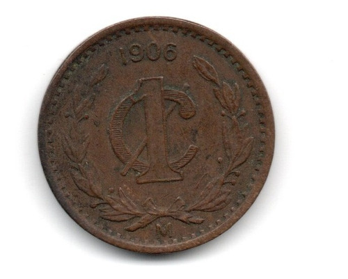 Mexico Moneda 1 Centavo Año 1906 Km#415