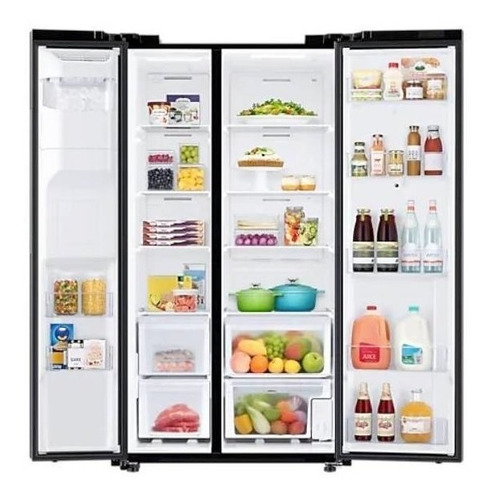 Imagen 4 de 4 de Nevera inverter no frost Samsung RS27T5561 black doi con freezer 26.7 ft³ 127V