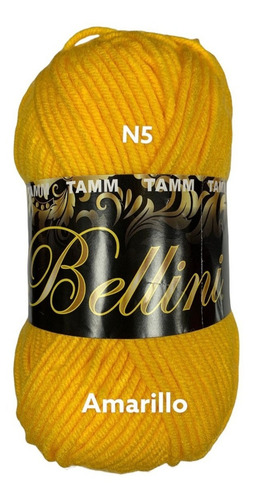 Estambre Tamm Bellini 100 Grs. 100% Acrílico Color 904 Amarillo