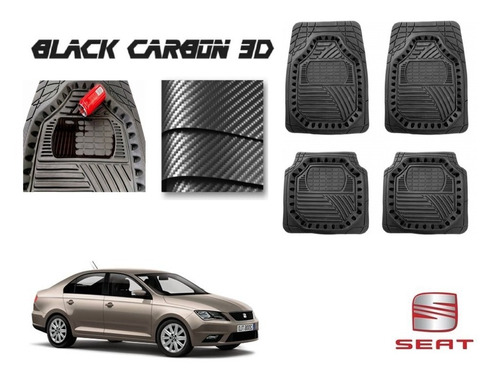 Tapetes Premium Black Carbon 3d Seat Toledo 2019 A 2021