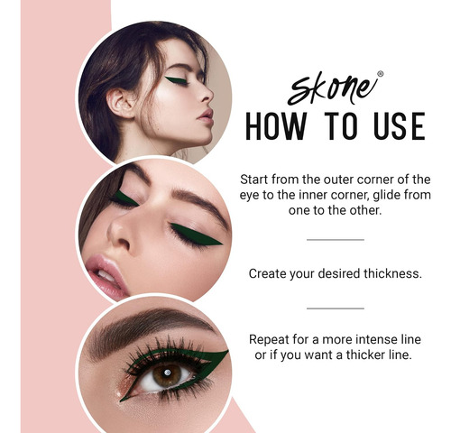 Skone Cosmetics Insanely Intense - Delineador De Ojos Tatuad