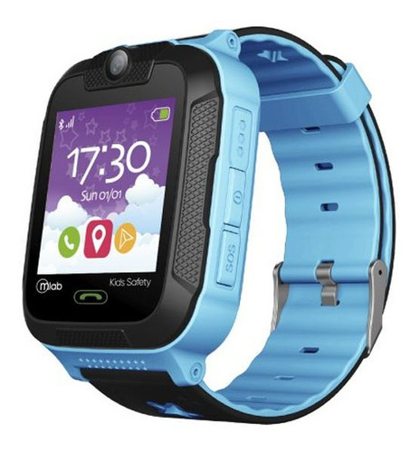 Smartwatch Mlab Play Secure Para Niños Gps Boton Sos Azul