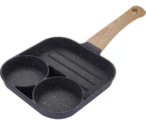 Comprar Frigideira Antiaderente Inducao 3x1 Partes Ovo Hambúrguer Cor 3 Partes