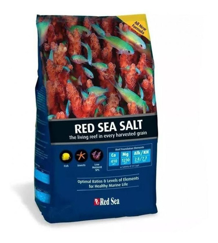 Sal Red Sea 4kg - Aquários Marinhos | Alcalinidade Elevada