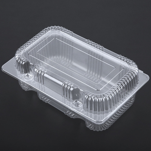 Envase Desechable De Plástico Para Pan Con Bisagras, 25 Unid