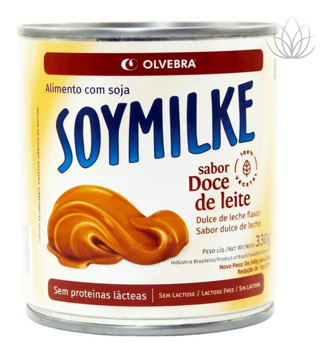 Doce de leite de soja sem lactose sem glúten Soymilke 330g