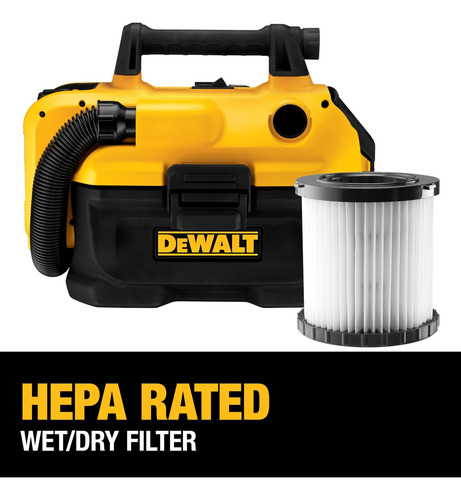 Aspirador Úmido E Seco Dewalt 20v Max Cordless Dcv580h 2 Gal