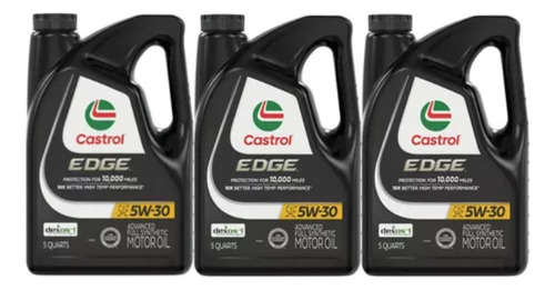 3 Castrol Edge 5w30 Sintético 4.73 Litros 100% Original