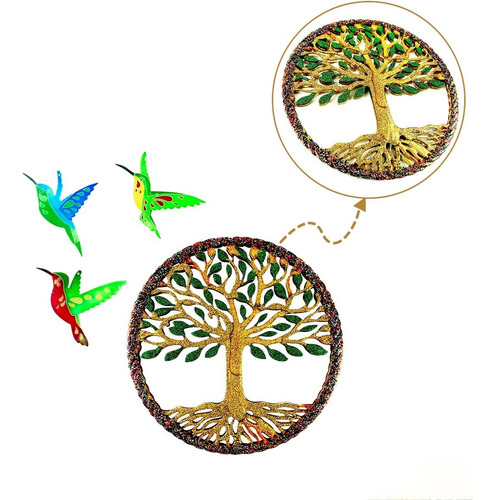4pcs Árbol De La Vida Y Colibrí Molde De Resina De Silicona